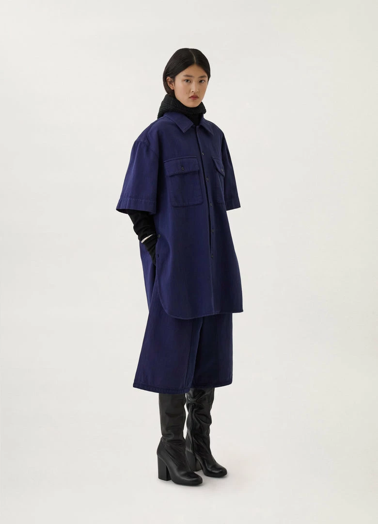 Lemaire-UK SHORT SLEEVE DENIM SHIRT