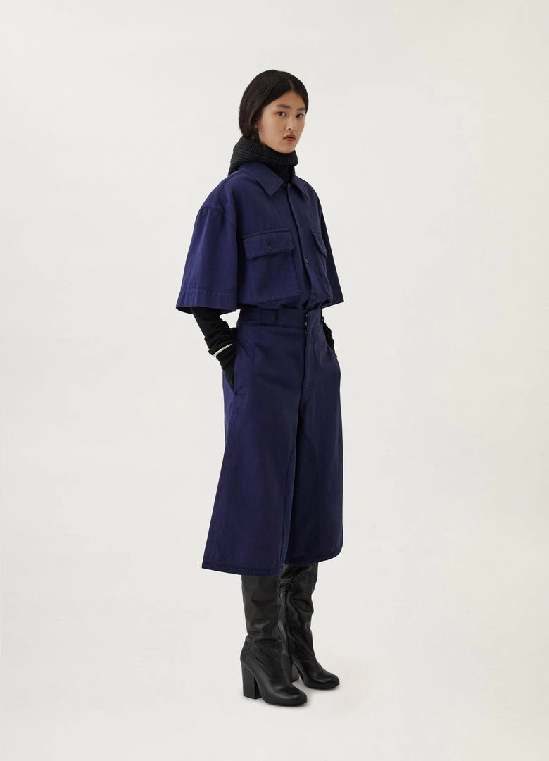 Lemaire-UK SHORT SLEEVE DENIM SHIRT