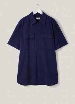 Lemaire-UK SHORT SLEEVE DENIM SHIRT