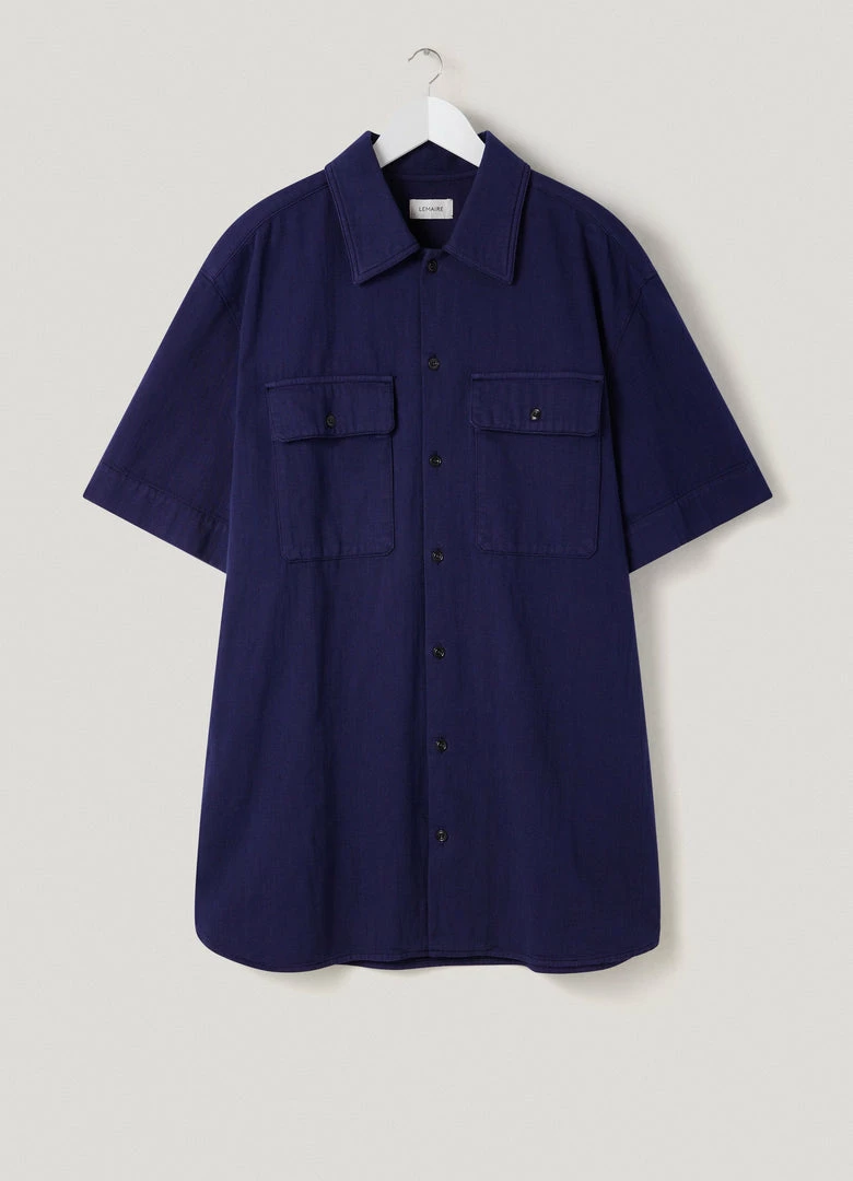 Lemaire-UK SHORT SLEEVE DENIM SHIRT