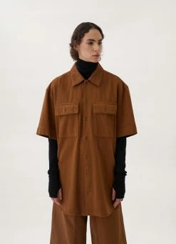 Lemaire-UK SHORT SLEEVE DENIM SHIRT Women