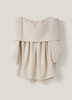 Lemaire-UK BARE SHOULDER BLOUSE