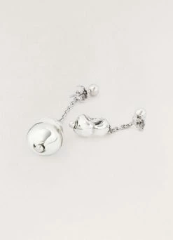 Lemaire-UK PEARL ASYMMETRICAL EARRINGS Women